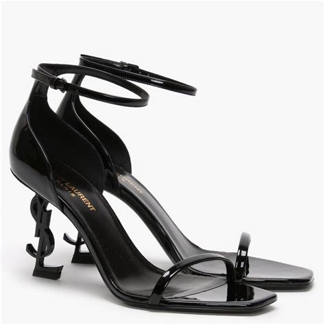 ysl black opyum 85 sandals|YSL closed toe heels.